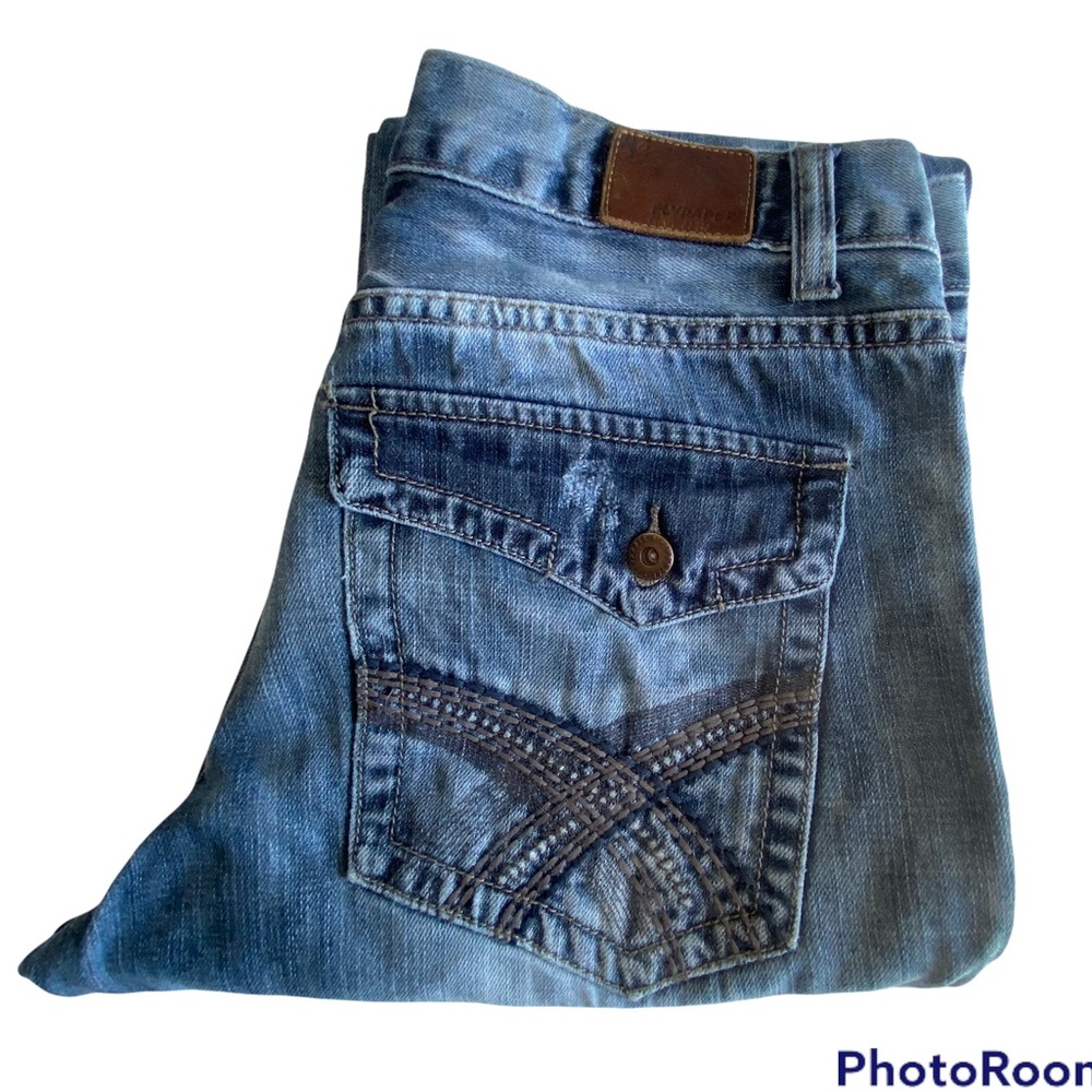 Flypaper men’s acid wash jeans boot cut size 32x30